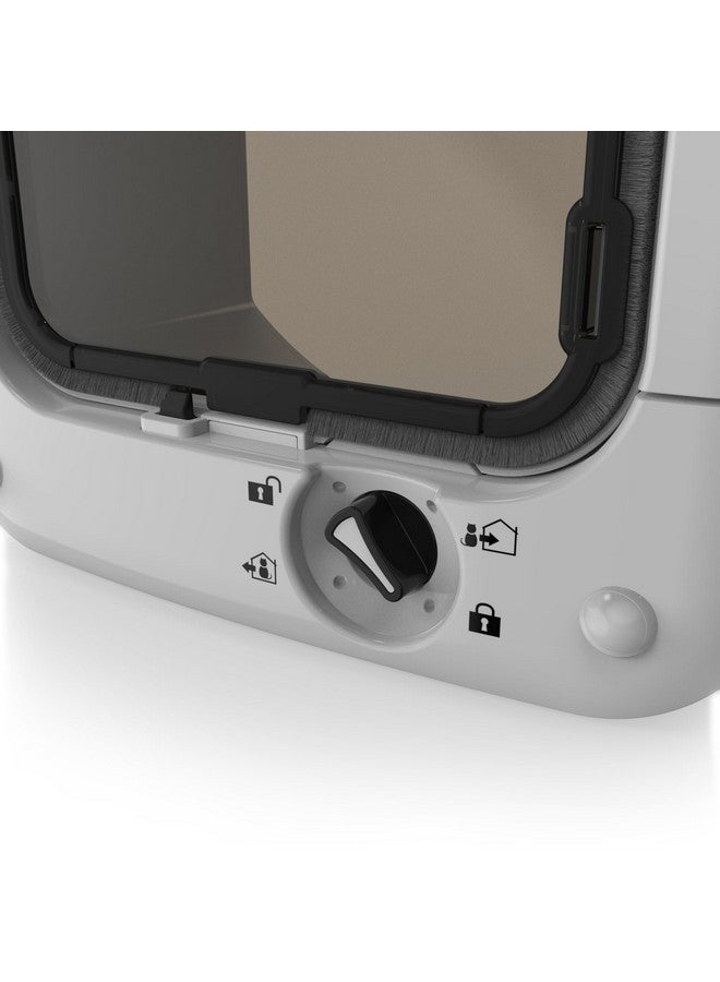 Closer Pets Cat Mate Microchip Activated Medium Size Cat Door For Entry Control Of Up To 30 Cats  Iso And Avid Compatible