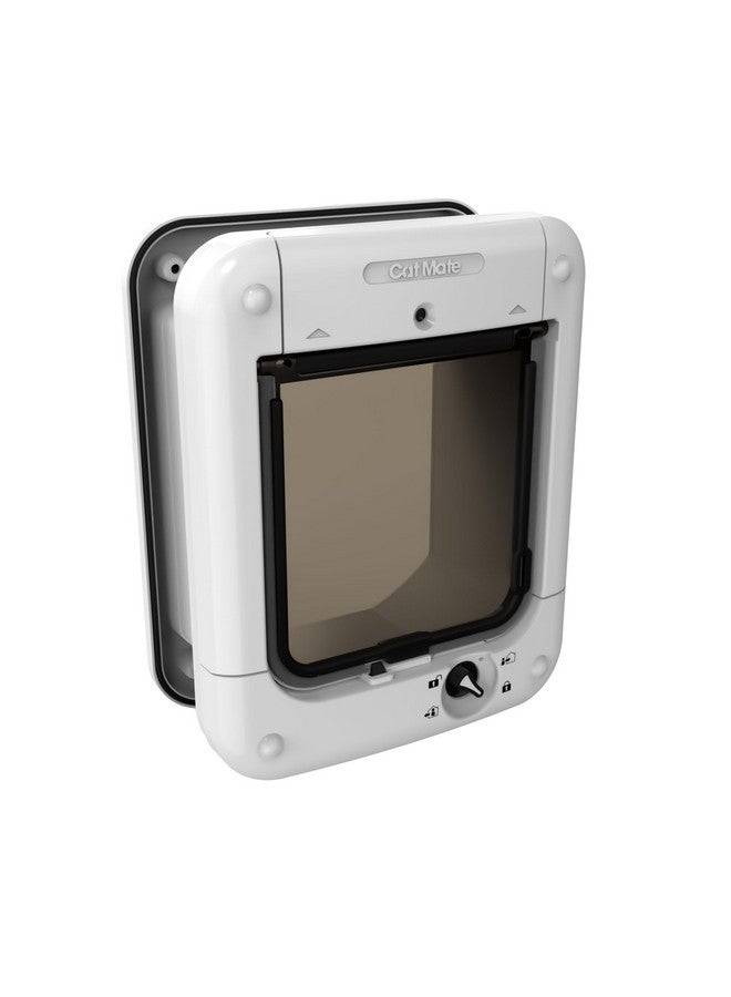 Closer Pets Cat Mate Microchip Activated Medium Size Cat Door For Entry Control Of Up To 30 Cats  Iso And Avid Compatible