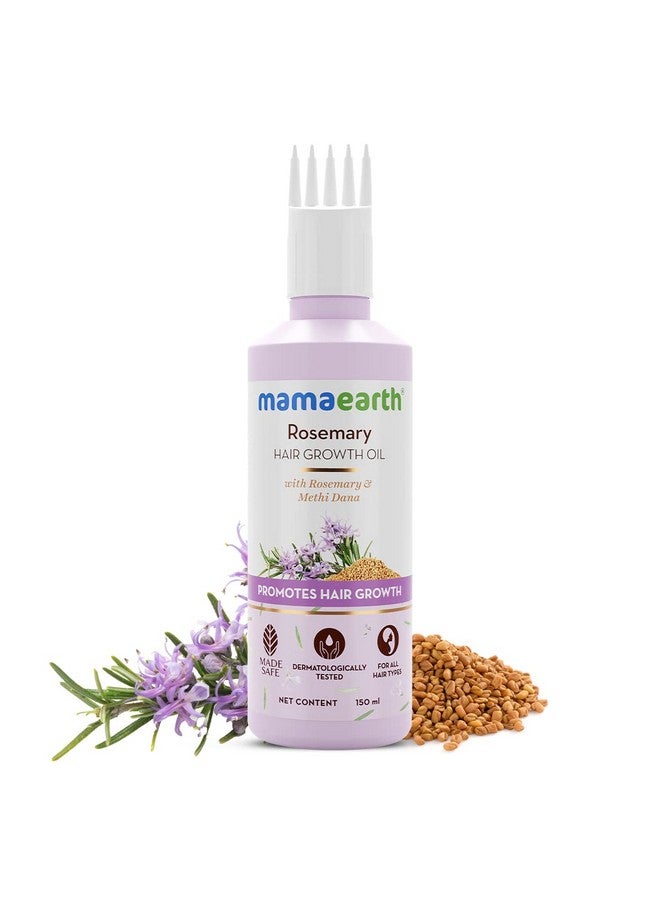 Rosemary Hair Growth Oil With Rosemary & Methi Dana For Promoting Hair Growth - 150 Ml | Controls Hair Fall | Strengthens Hair