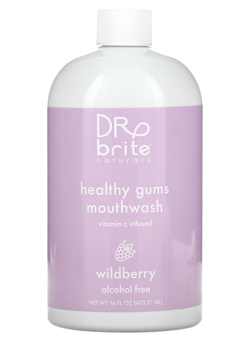 Dr. Brite, Healthy Gums Mouthwash, Alcohol-Free, Wildberry, 16 fl oz (473.17 ml)