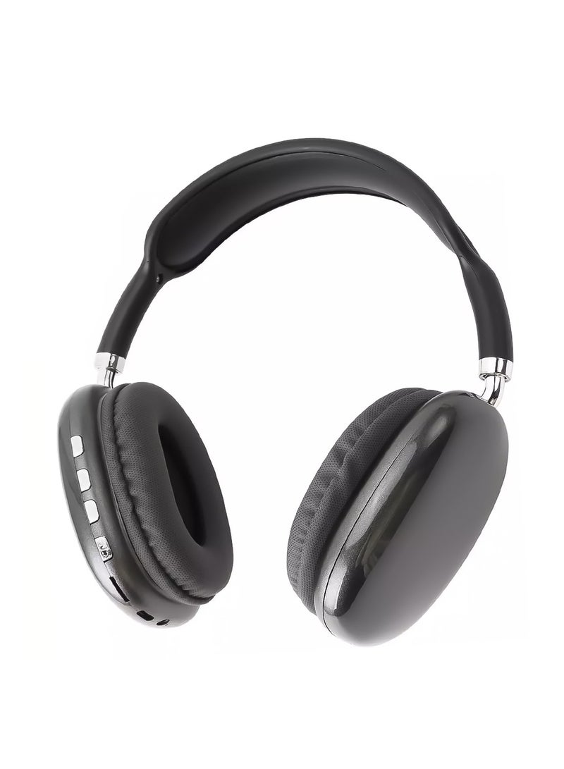 Smart Bluetooth Headphone with Built-in Microphone, iBRIT IBSCBTHP Sound Cloud - Black