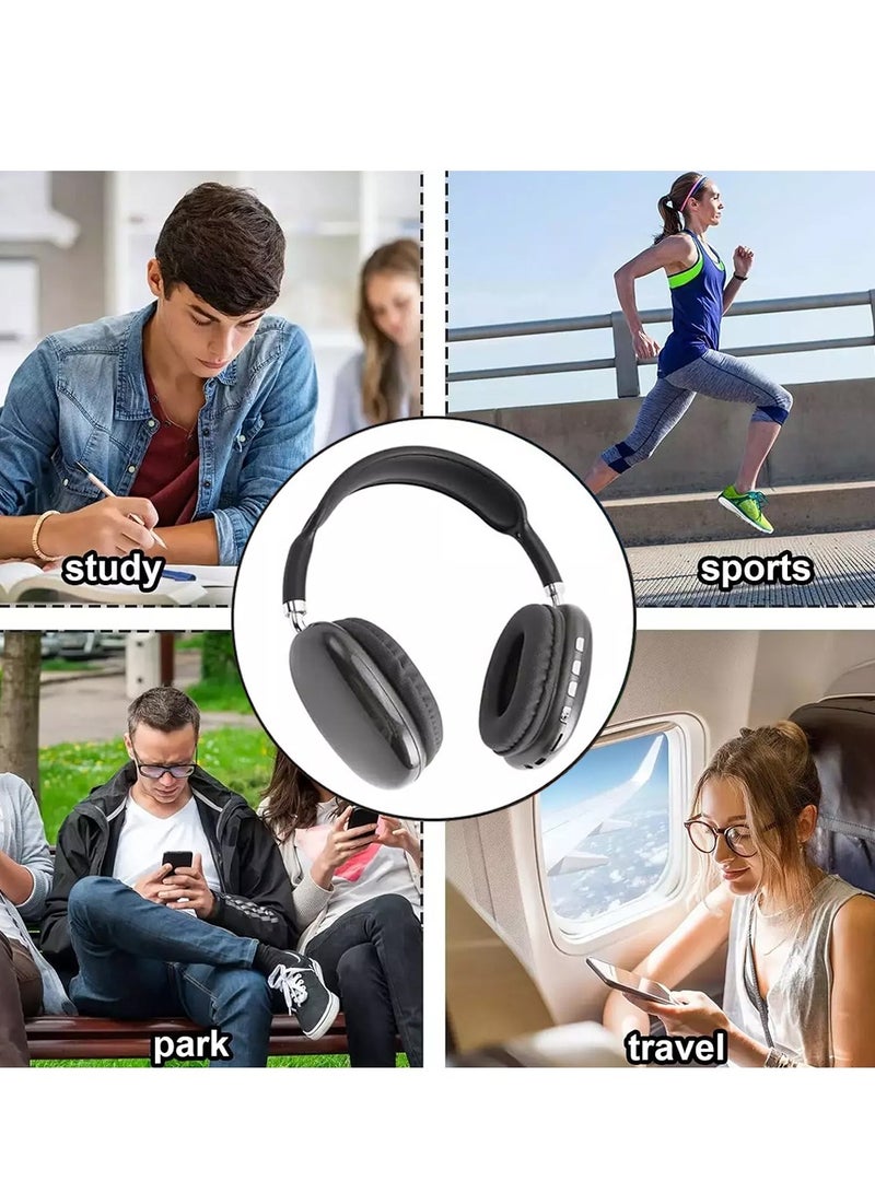 Smart Bluetooth Headphone with Built-in Microphone, iBRIT IBSCBTHP Sound Cloud - Black