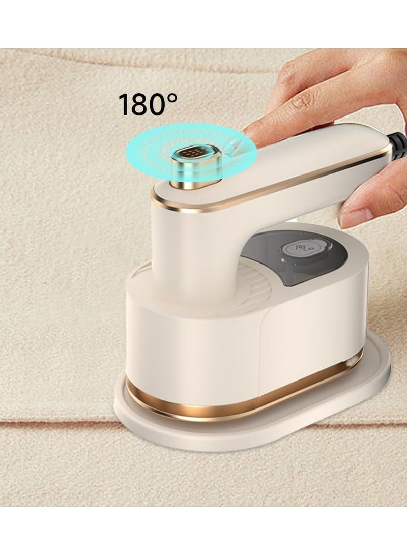 Travel Mini Steam Iron for Clothes Portable Mini Ironing Machine,180°Rotatable Steam Iron Handheld, Mini Travel Steamer for Clothes Support Dry & Wet Ironing for Home, Travel, College, Gift