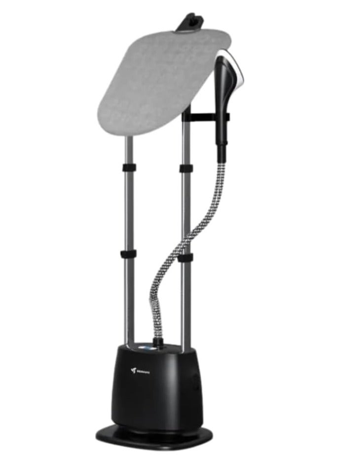 MEBASHI Garment Steamer, 1500ml Water Tank, 5 Steam Levels, 1580W, Adjustable Ironing Board, Black (ME-GST822)