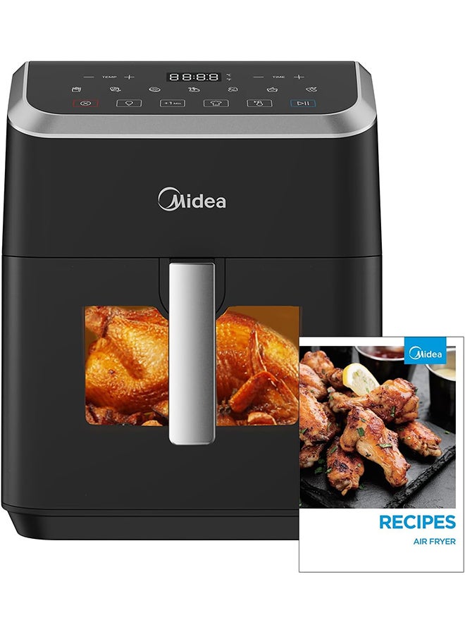 Air Fryer With Digital Touch Control, 7L Capacity, X Cycloneair Technology, See Through Window, Frying, Grilling, Broiling, Roasting, Timer Up To 60 Mins Temperature Control 200°C - 7 L 1500 W MAD-740F2APK Black