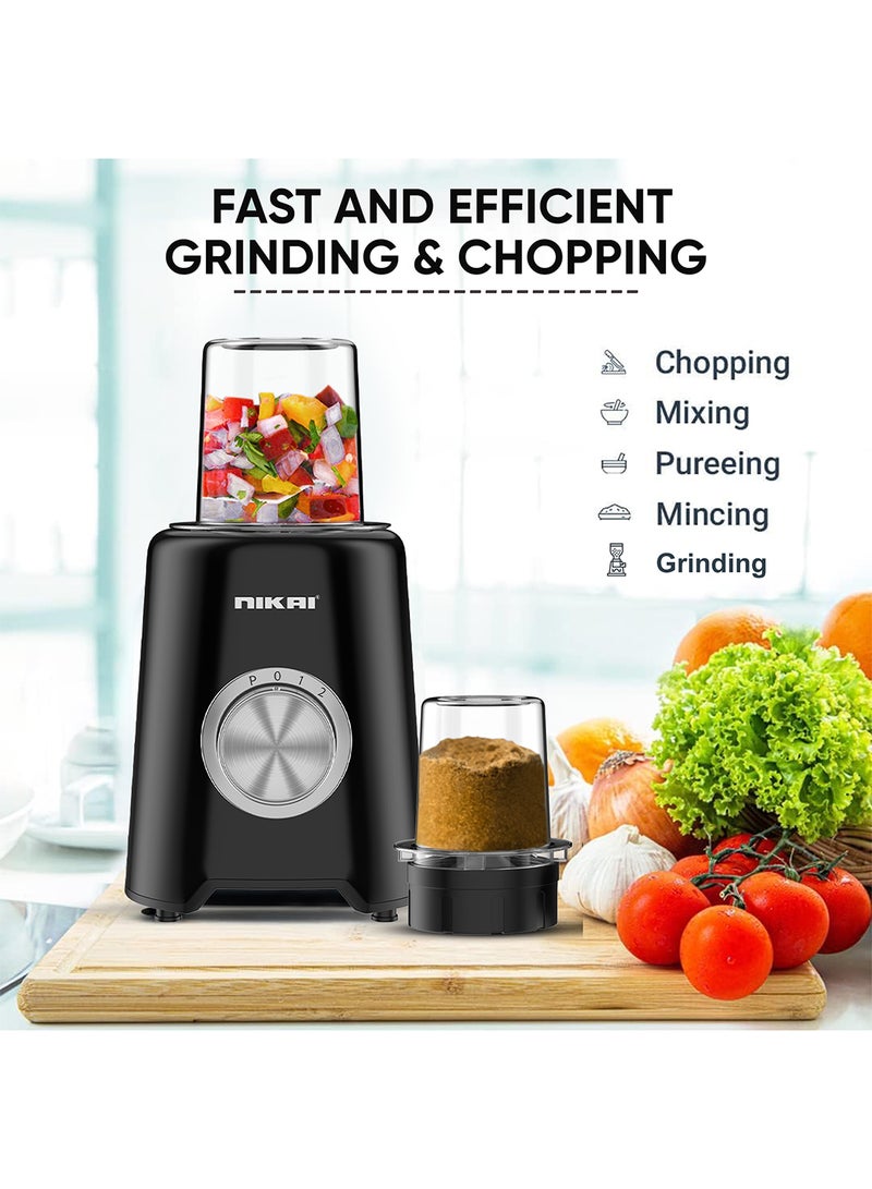 3-in-1 Blender with 3 Jars, 1.5 Ltr Liquid Jar, 1 Coffee Grinder  1 Meat Mincer 2 Speeds, Stainless Blades, Unbreakable Jar, Perfect for Dry & Wet Fine Grinding, Mixing & Juicing 1.5 L 600 W NB2900NA1 Black