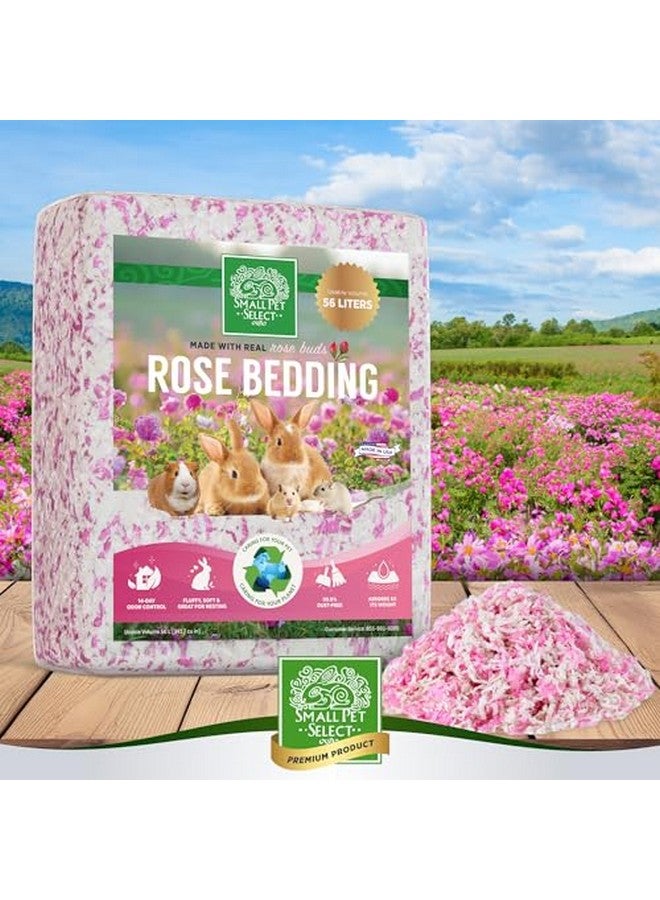 Natural Paper Bedding With Real Rose Petals, 56L