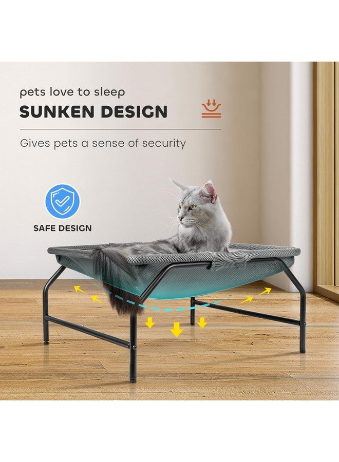 Cat Bed [Large Cats] Cat Hammock Dog Bed Pet Square Hammock Bed FreeStanding Cat Sleeping Bed Cat Supplies Whole Wash Detachable Easy Assembly Outdoor Indoor