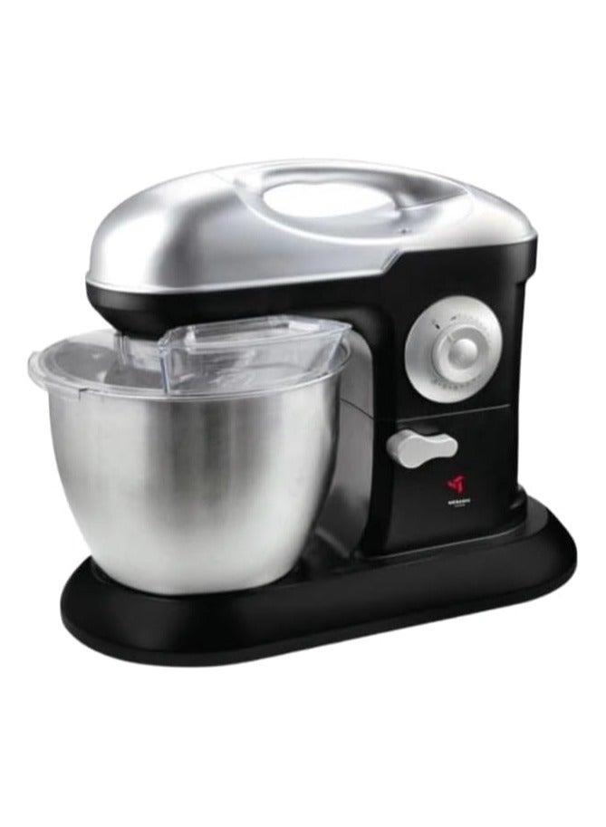 MEBASHI Stand Bowl Mixer, 7L Capacity, 10 Speeds, Stainless Steel Bowl, Black (ME-SBM1107) (Black)