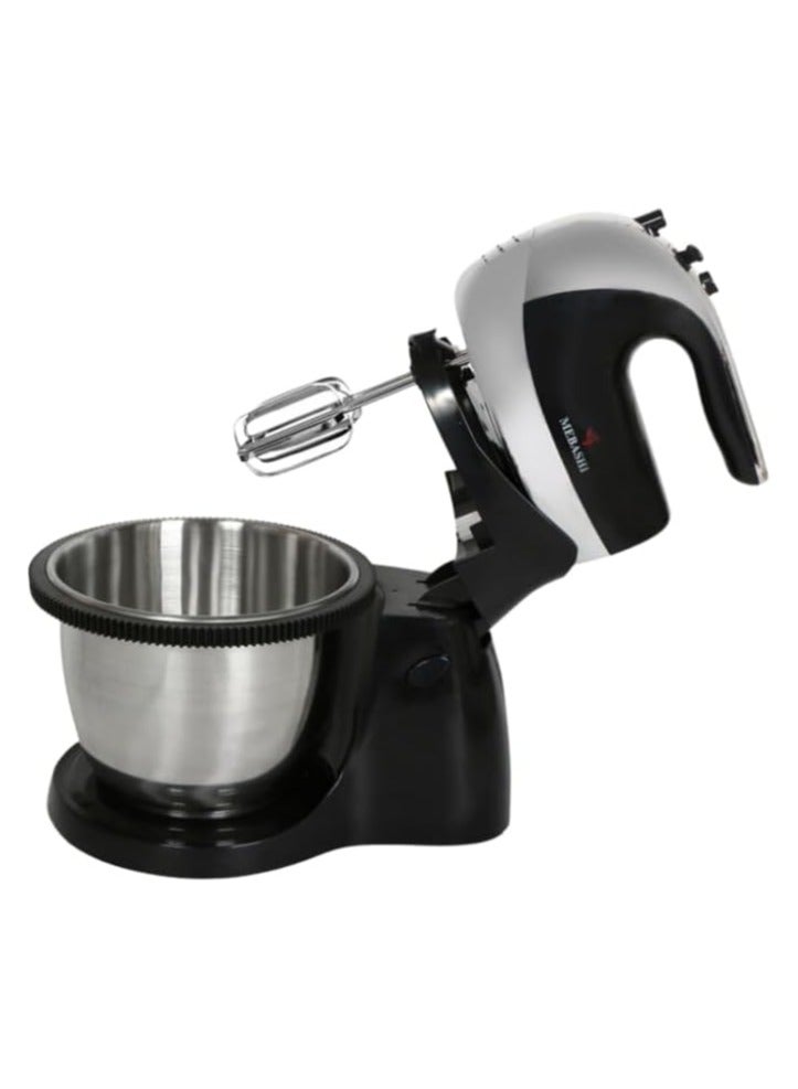 mebashi 3L Stand Bowl Mixer, 350W, 5 Speeds, Black (ME-SBM1007)