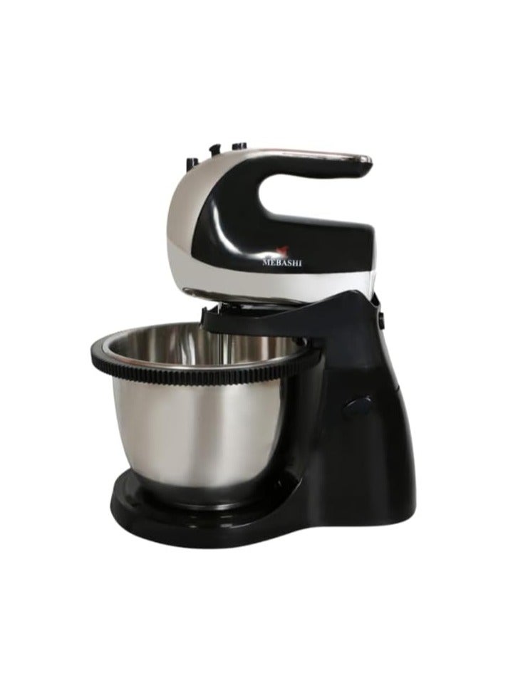 mebashi 3L Stand Bowl Mixer, 350W, 5 Speeds, Black (ME-SBM1007)