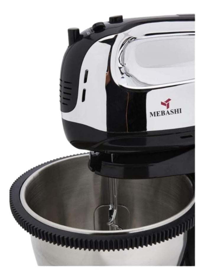 MEBASHI 3L Rotatable Stand Bowl Mixer, 5 Speeds, Black (ME-SBM1003)(300W)