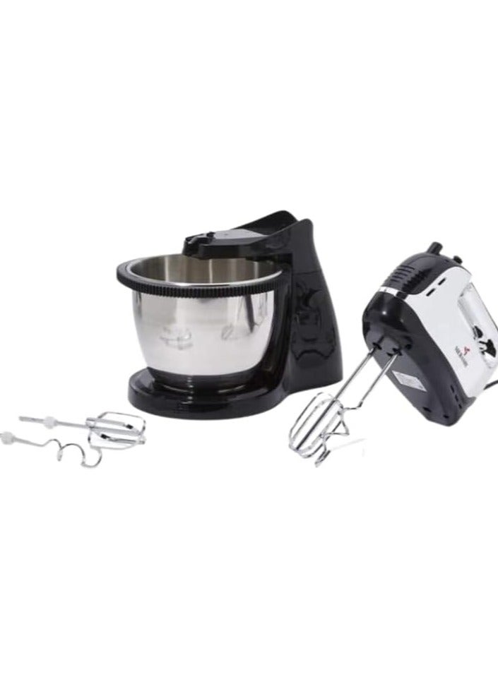 MEBASHI 3L Rotatable Stand Bowl Mixer, 5 Speeds, Black (ME-SBM1003)(300W)