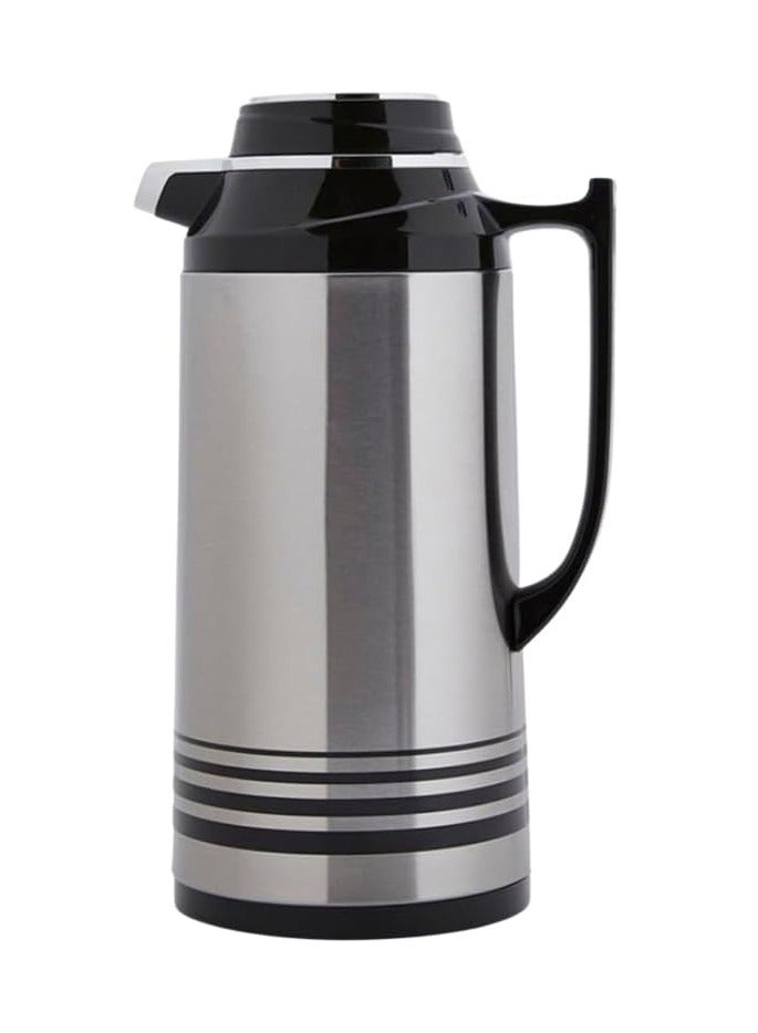 MEBASHI 1.3L Stainless Steel Vacuum Flask with Pump Action and Push-Button Lock(ME-STG1300S)