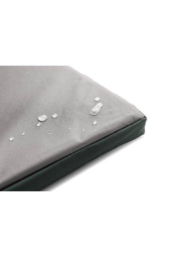 WaterResistant Dog Bed For Extra Small Dogs W/ Removable Washable Cover, Perfect For Crates & Kennels, For Dogs Up To 12 Lbs  TwoTone Reversible Crate Pad  Green/Gray, Extra Small
