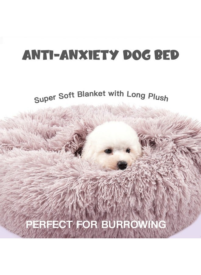 Dog Beds For Small Dogs, Donut Dog Bed With Blanket Attached, Calming Dog Bed Washable (20