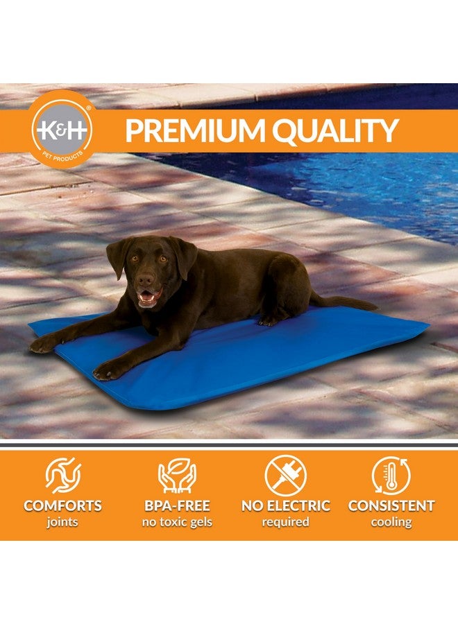 Cool Bed Iii Dog Cooling Mat, Cooling Dog Beds For Large Dogs, Dog Cooling Mat For Dog Carrier, Outdoor Dog Bed Cooling Pad For Dog, Pet Cooling Mat  Blue Large 32 X 44 Inches