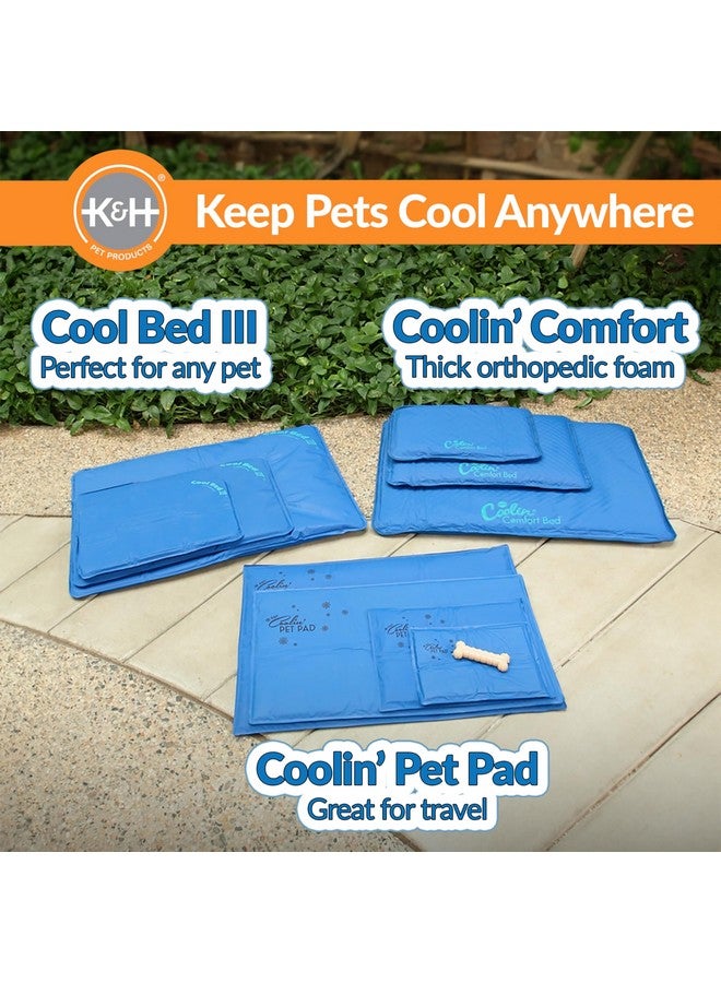 Cool Bed Iii Dog Cooling Mat, Cooling Dog Beds For Large Dogs, Dog Cooling Mat For Dog Carrier, Outdoor Dog Bed Cooling Pad For Dog, Pet Cooling Mat  Blue Large 32 X 44 Inches