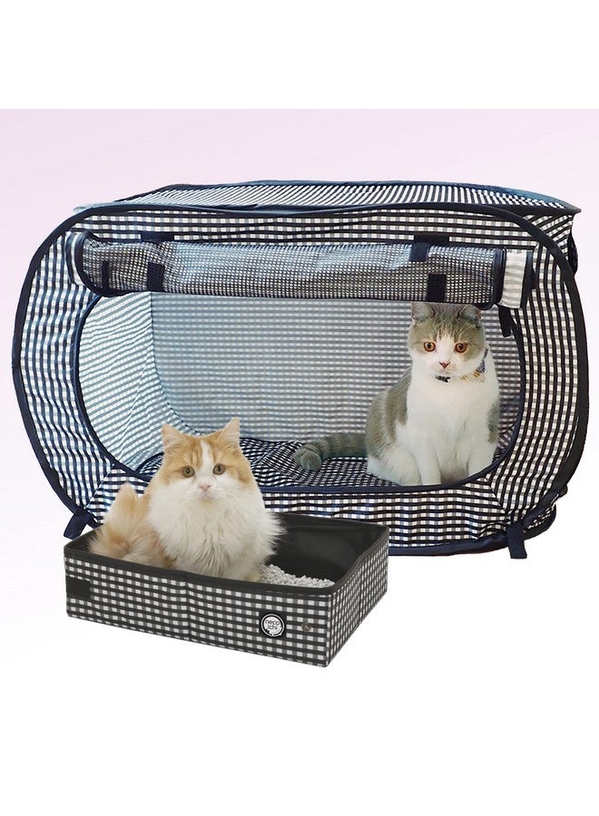 StressFree Enclosure Cat Travel Carrier Cage 31.8