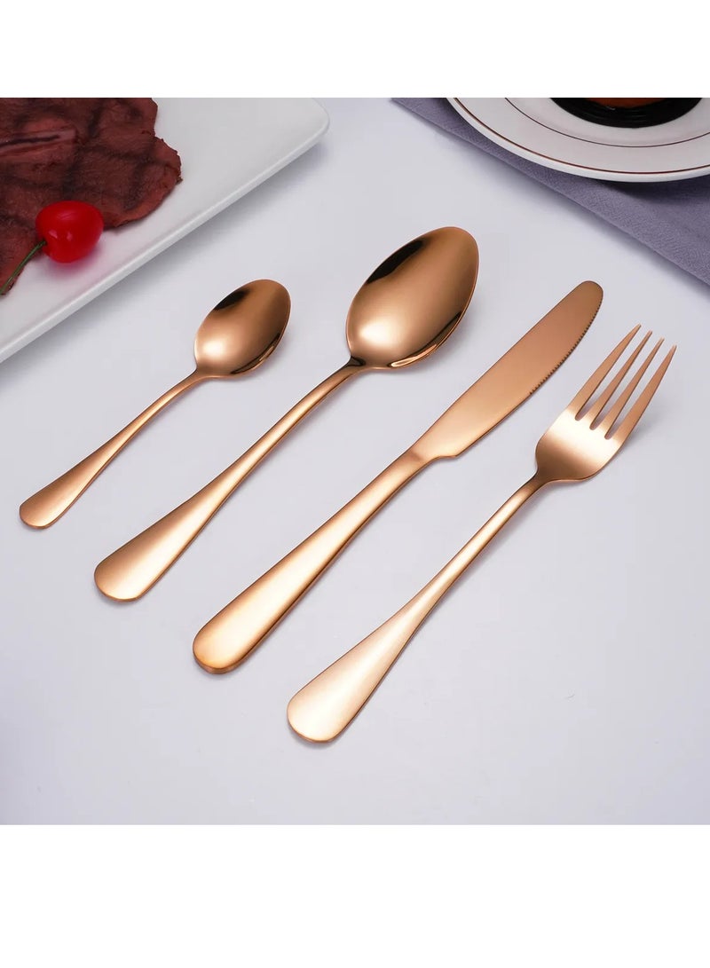 Rose Gold Royale Dining Utensil Collection