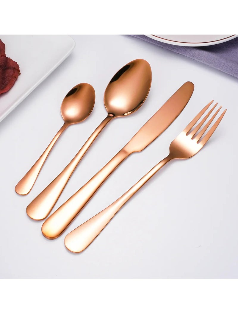 Rose Gold Royale Dining Utensil Collection