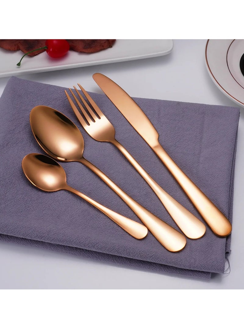 Rose Gold Royale Dining Utensil Collection