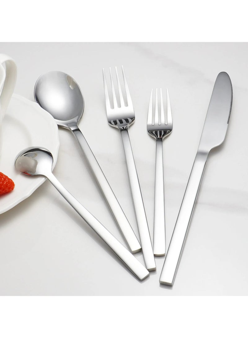 Sophisticated Silver Cutlery Set for Formal Dinners