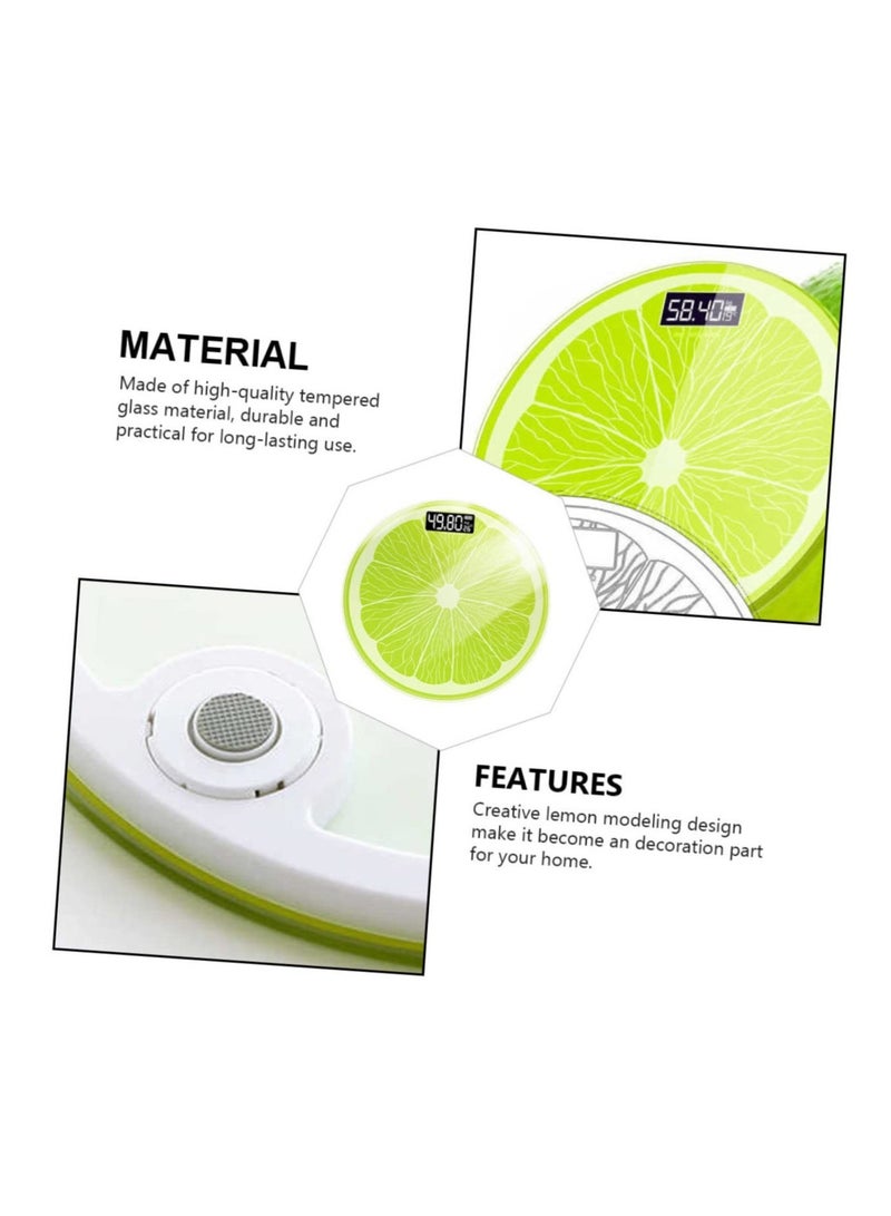 Precise Electronic Body Weight Scale - Lemon Digital Bathroom Scale for Accurate Body Weight Measurement