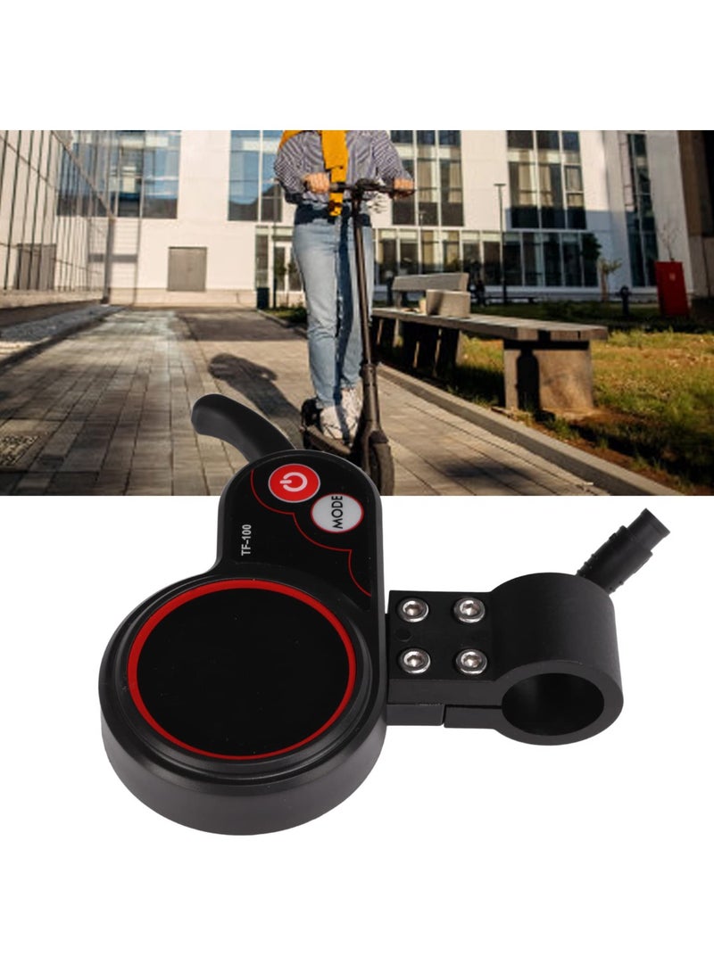 Electric Scooter Display Panel, 48V TF‑100 Display 6 Pin Communication Instrument, Electric Control Board Compatible with KUGOO M4 Electric Scooter Controller