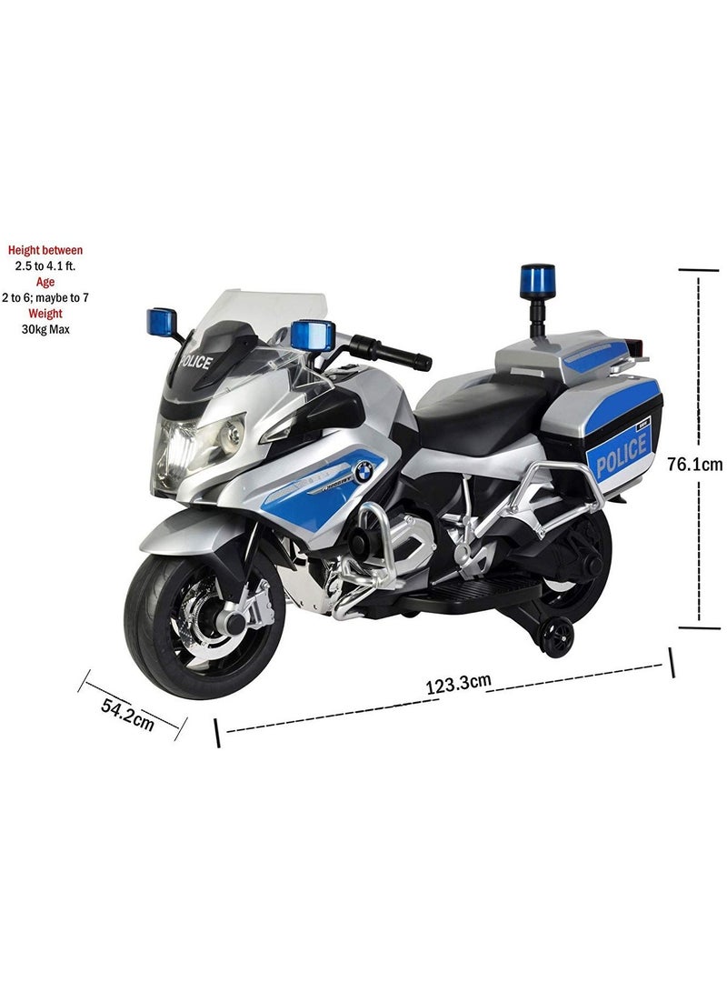 Megastar Licensed Ride on  12 v BMW  POLICE BIKE Electric Motorcycle for kids