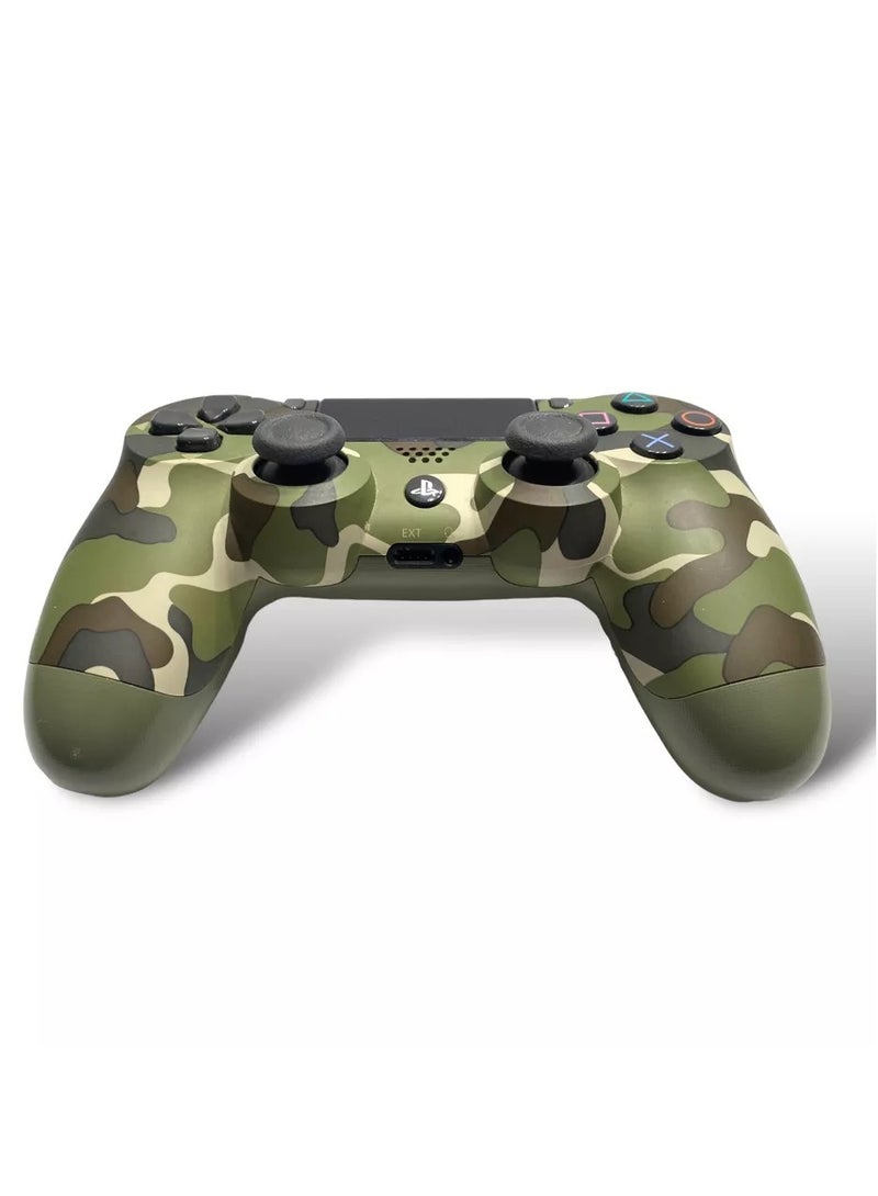 PS4 Controller Wireless Bluetooth Vibrate Game Controller Handle  Controller, Green Camouflage