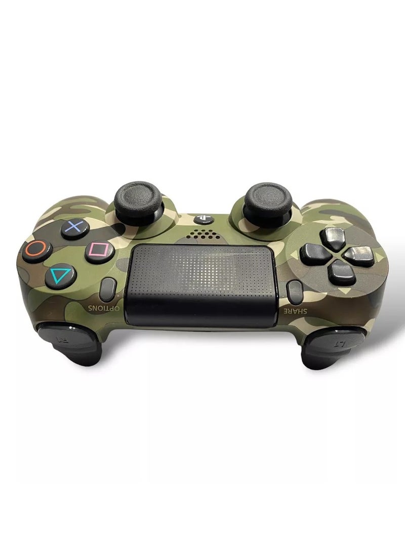 PS4 Controller Wireless Bluetooth Vibrate Game Controller Handle  Controller, Green Camouflage