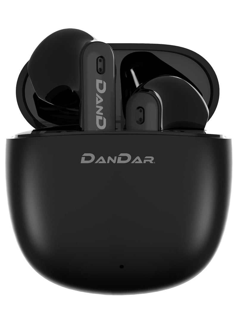 Dandar Wave Earbuds Crystal Clear Calls with HD Microphone, Soft Bass, 20Hrs Playtime Latest BT 5.3 - Smart Touch, Lightweight Comfortable