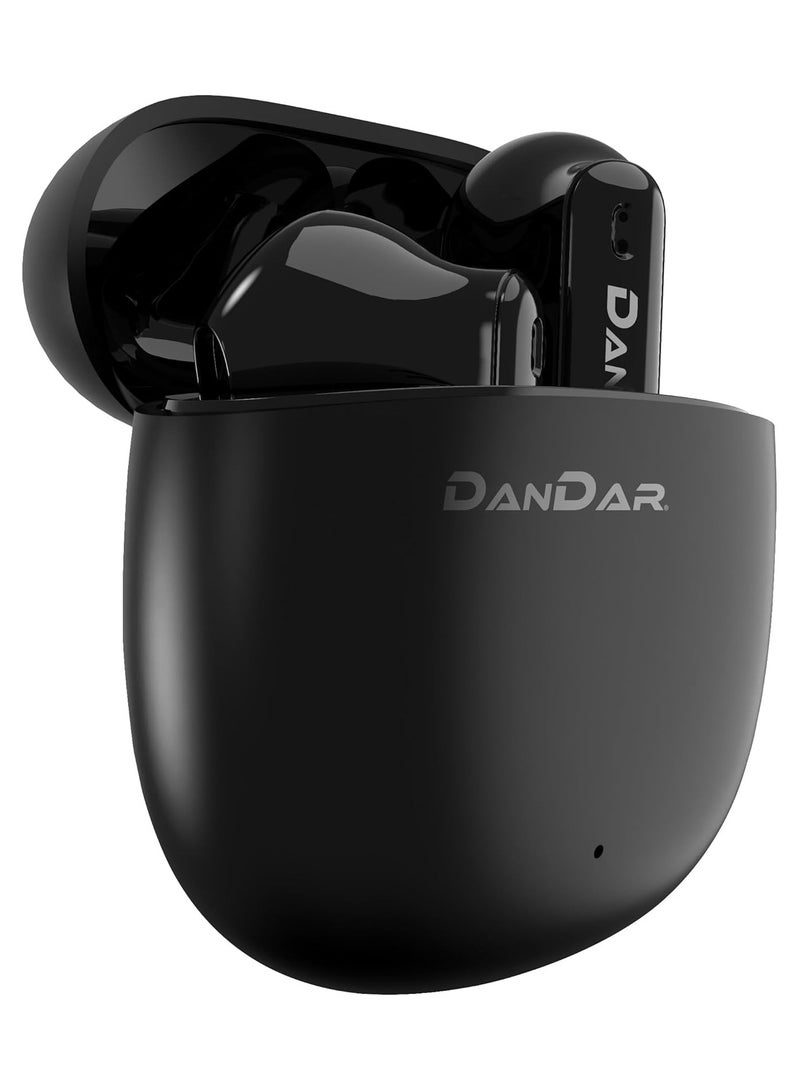 Dandar Wave Earbuds Crystal Clear Calls with HD Microphone, Soft Bass, 20Hrs Playtime Latest BT 5.3 - Smart Touch, Lightweight Comfortable