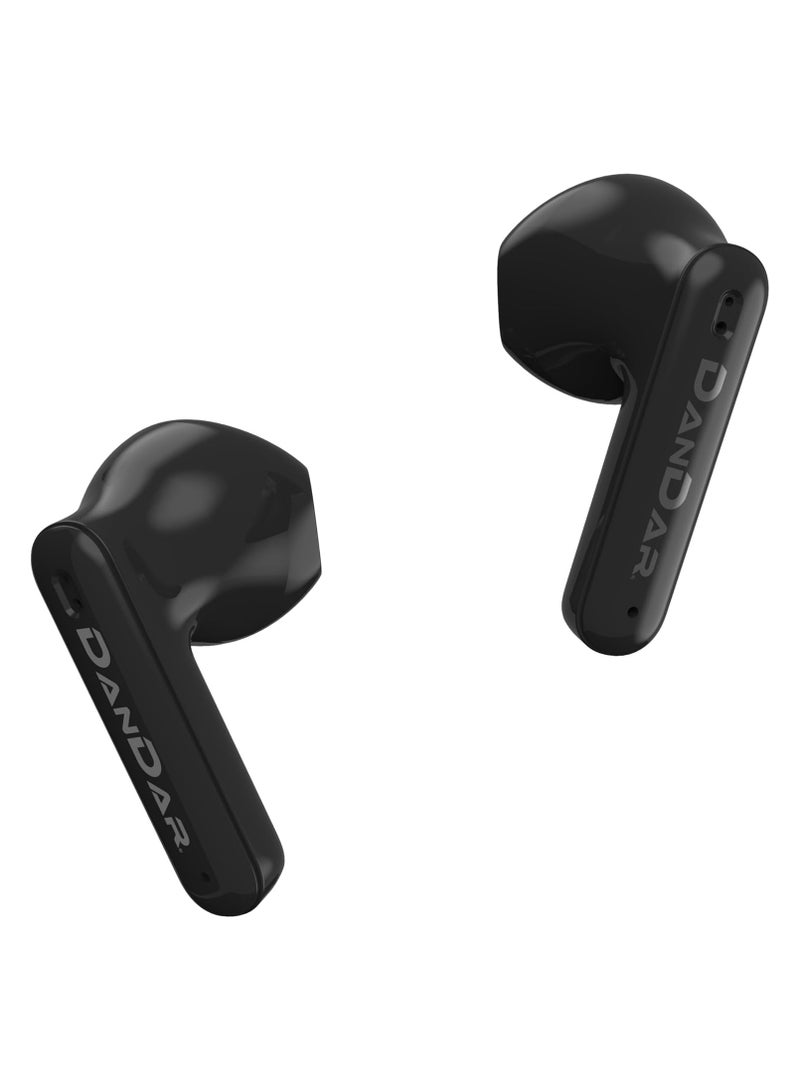 Dandar Wave Earbuds Crystal Clear Calls with HD Microphone, Soft Bass, 20Hrs Playtime Latest BT 5.3 - Smart Touch, Lightweight Comfortable