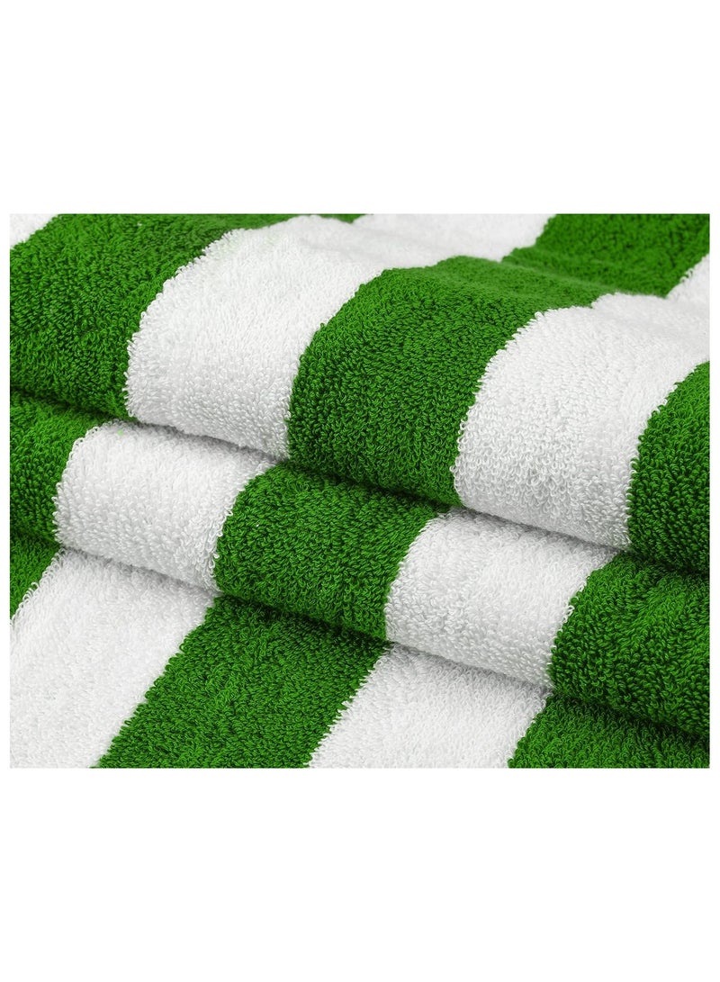 Striped Oversized Beach Towels 2 Pack – 90x180 cm, 100% Cotton, Quick-Dry & Extra Large