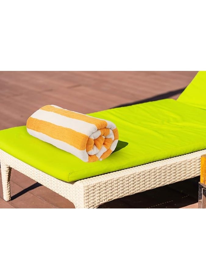Striped Oversized Beach Towels 2 Pack – 90x180 cm, 100% Cotton, Quick-Dry & Extra Large