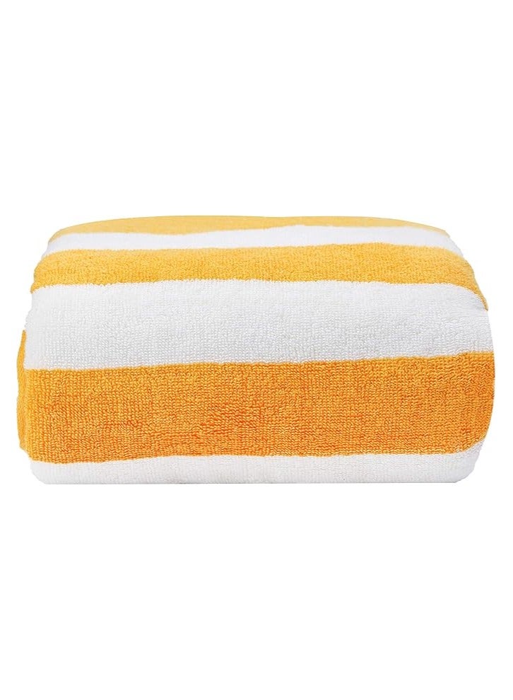 Striped Oversized Beach Towels 2 Pack – 90x180 cm, 100% Cotton, Quick-Dry & Extra Large