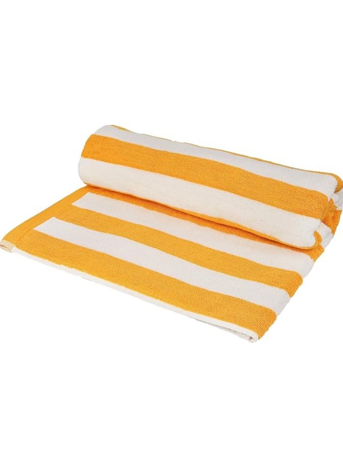 Striped Oversized Beach Towels 2 Pack – 90x180 cm, 100% Cotton, Quick-Dry & Extra Large