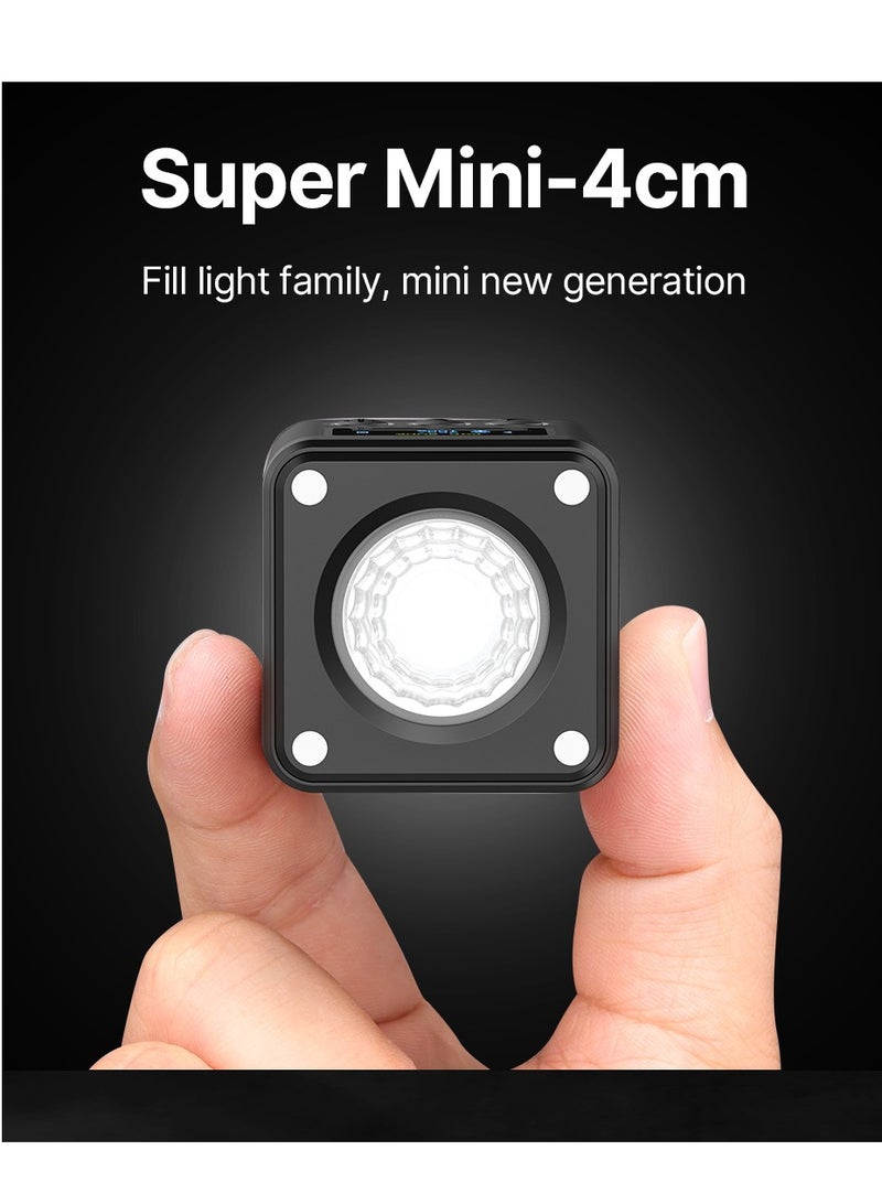 Ulanzi L2 RGB Mini COB Video Camera, Light Dimmable, 360° Full-Color Light, with Diffuser Honeycomb Photography, for DSLR Camera