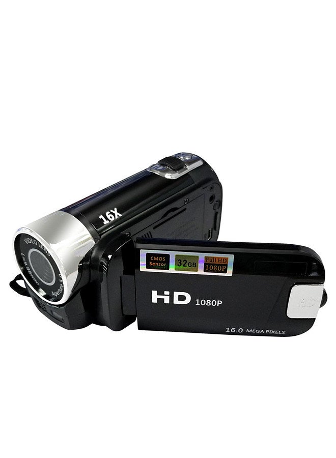 Portable 1080P High Definition Digital Video Camera DV Camcorder 16MP 2.7 Inch LCD Screen 16X Digital Zoom Built-in Battery