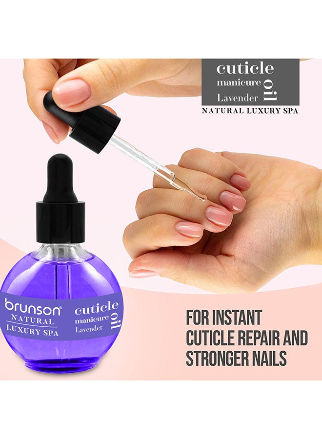 Cuticle Oil 75ml Hydrating Oil For Cuticle Repair - Remedy Damaged Skin And Thin Nails - Paraben And Cruelty-Free Formula  - Natural  Nail Care Oil - Lavender BLCCO