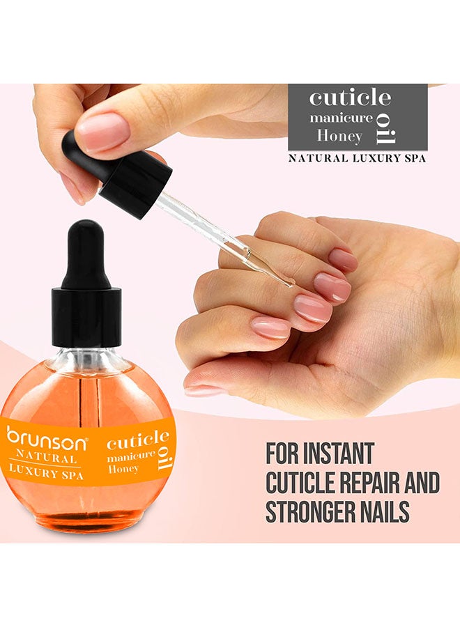 Cuticle Oil 75ml Hydrating Oil For Cuticle Repair - Remedy Damaged Skin And Thin Nails - Paraben And Cruelty-Free Formula - Natural  Nail Care Oil - Honey BHNCO