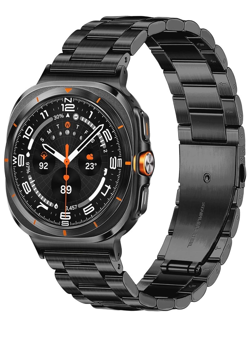 Stainless Steel Metal Band for Samsung Galaxy Watch Ultra 47mm (2024) – Premium Strap for Men and Women (Not Compatible with Galaxy Watch 7/6/5/4 or 6/4 Classic)