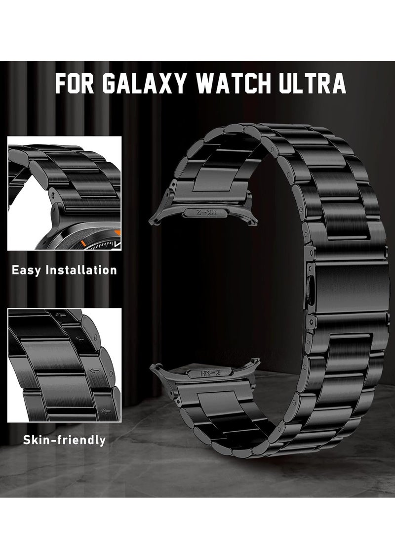 Stainless Steel Metal Band for Samsung Galaxy Watch Ultra 47mm (2024) – Premium Strap for Men and Women (Not Compatible with Galaxy Watch 7/6/5/4 or 6/4 Classic)