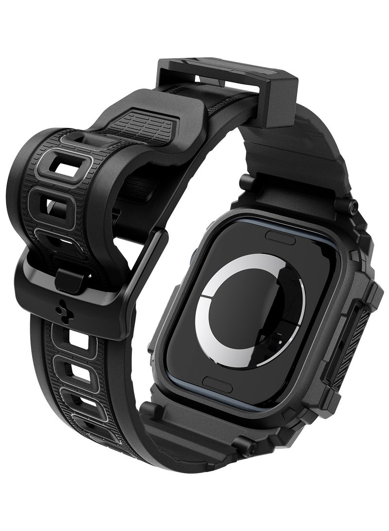 Rugged Armor Pro for Apple Watch Series 10 (42mm) Case with Band - Matte Black