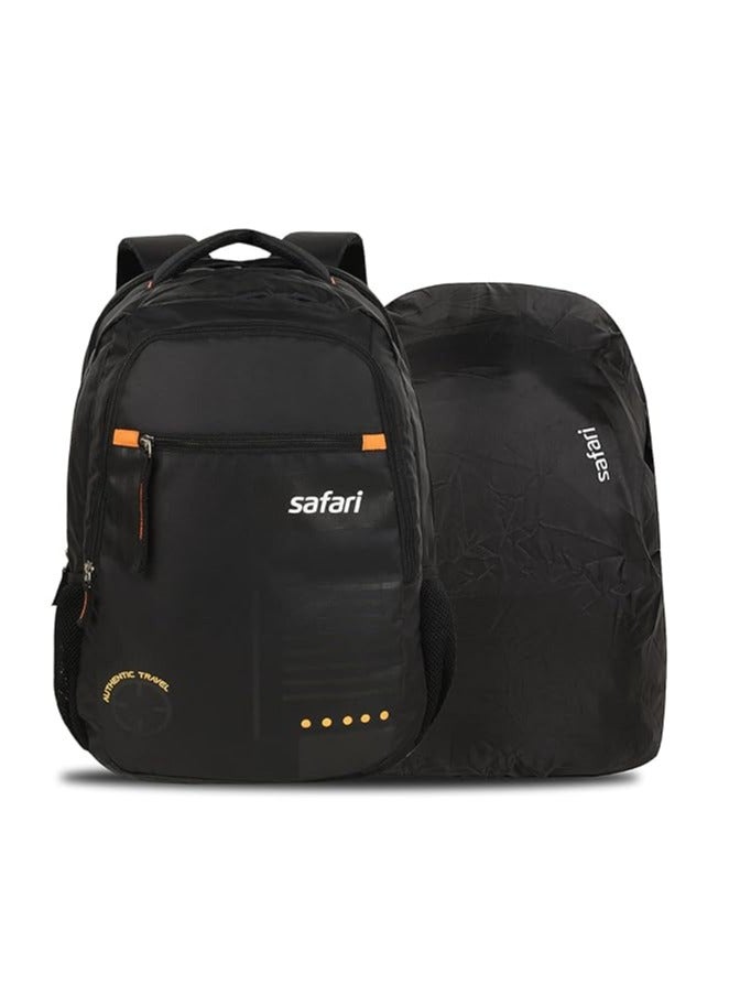 Safari Swagpack 35 Ltrs Large Laptop Backpack With 3 Compartments and Raincover - Black (SWAGPACK19CBBLK)