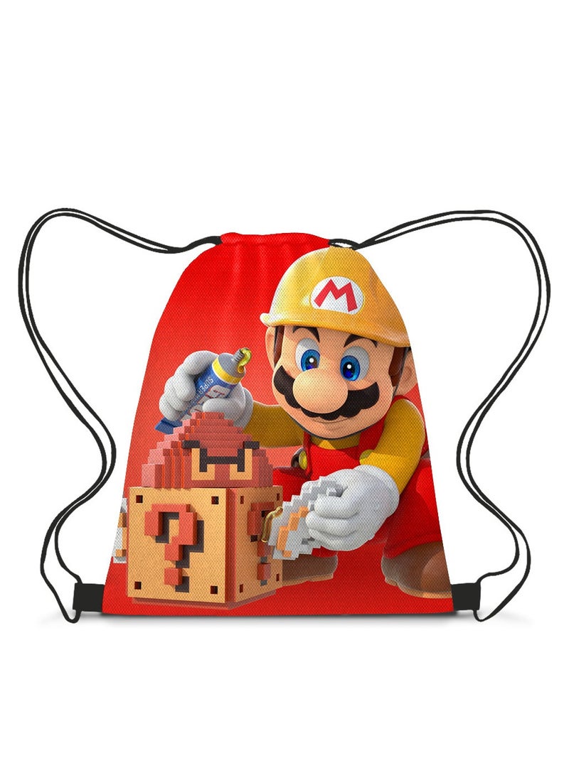 Mario Drawstring Bag Backpack 35*45cm