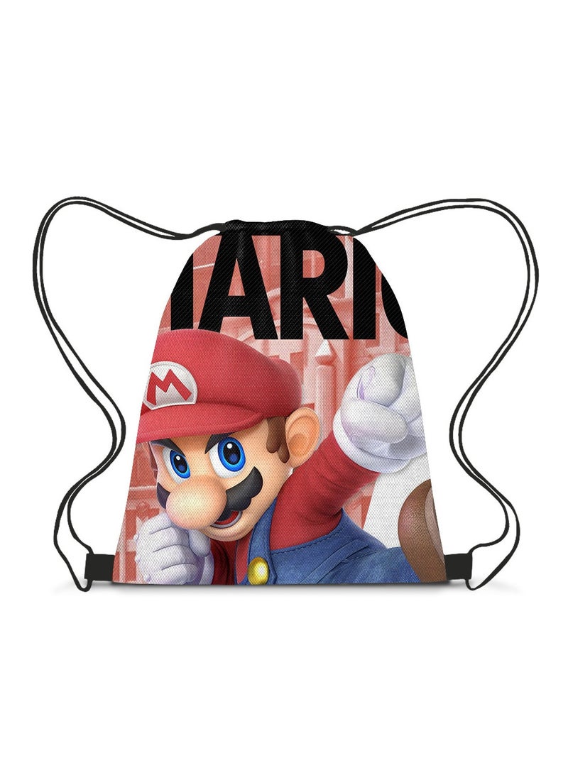 Mario Drawstring Bag Backpack 35*45cm