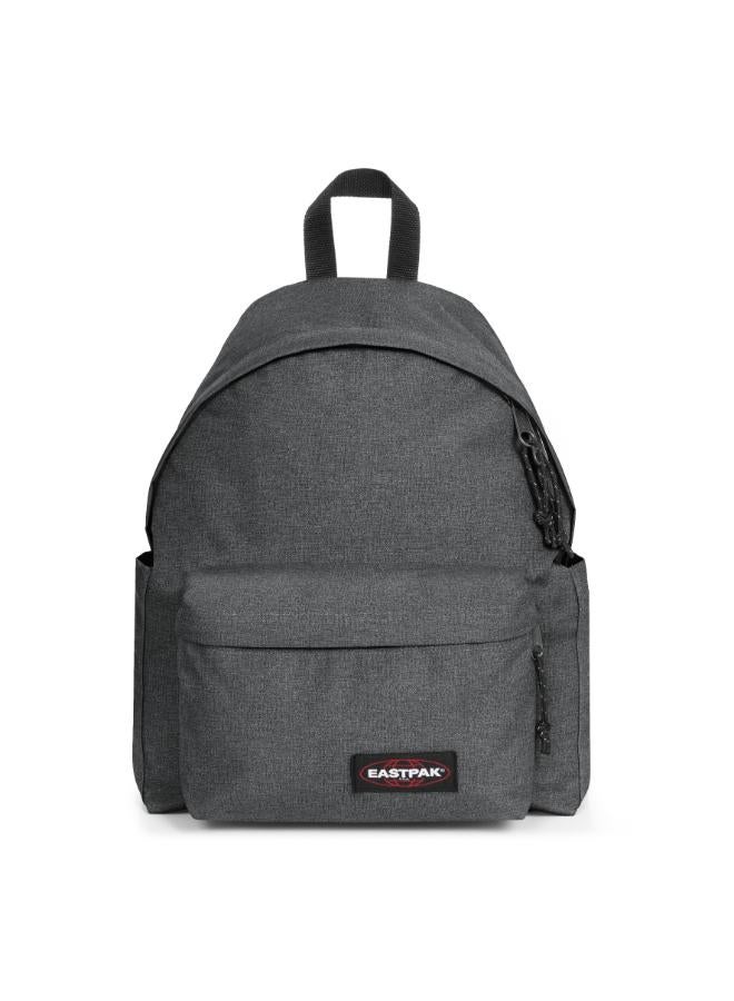 Eastpak Day Pak'R Black Denim Medium backpack with bottle holder and laptop sleeve